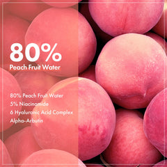TOSOWOONG Peach 80 Niacin Serum texture appears weightless and non-sticky on skin.