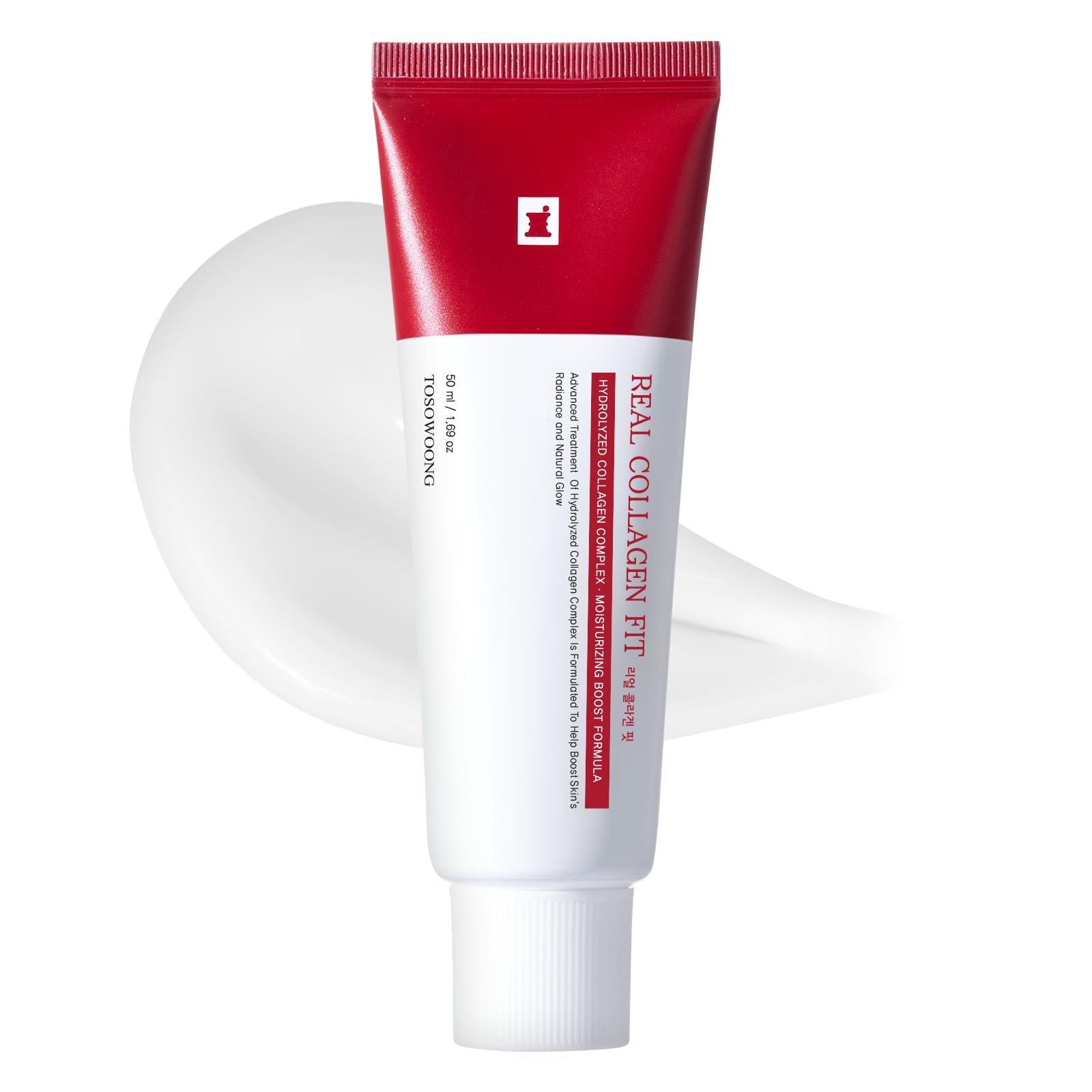 Tosowoong Real Collagen Fit mask pack being unwrapped signals a pampering hydration ritual.