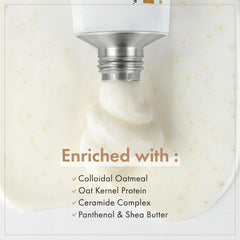 TOSOWOONG Real Oatmeal Relief Cream applied in daily routine for barrier support