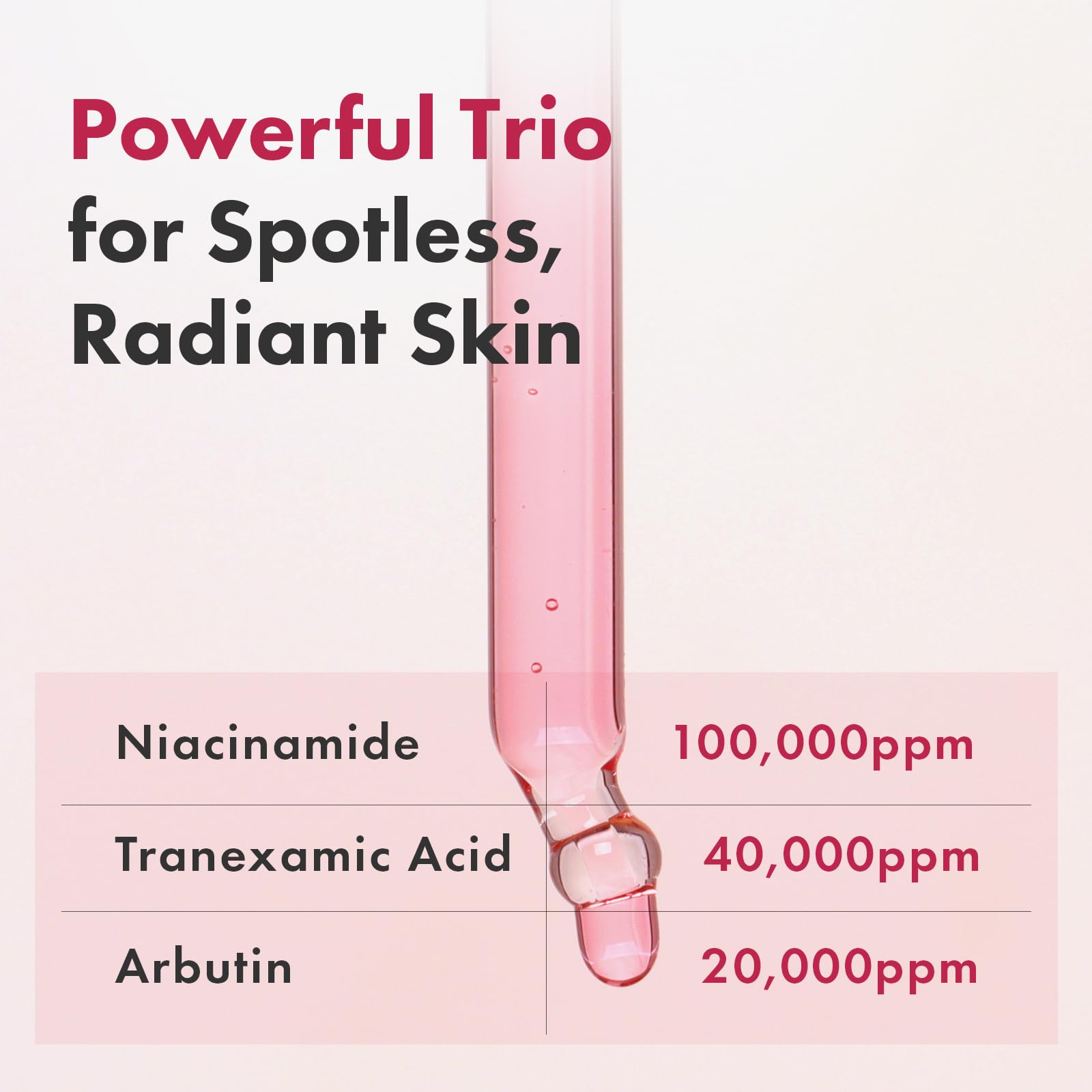 TOSOWOONG serums being applied to skin demonstrating potential for even-toned, clarified complexion.