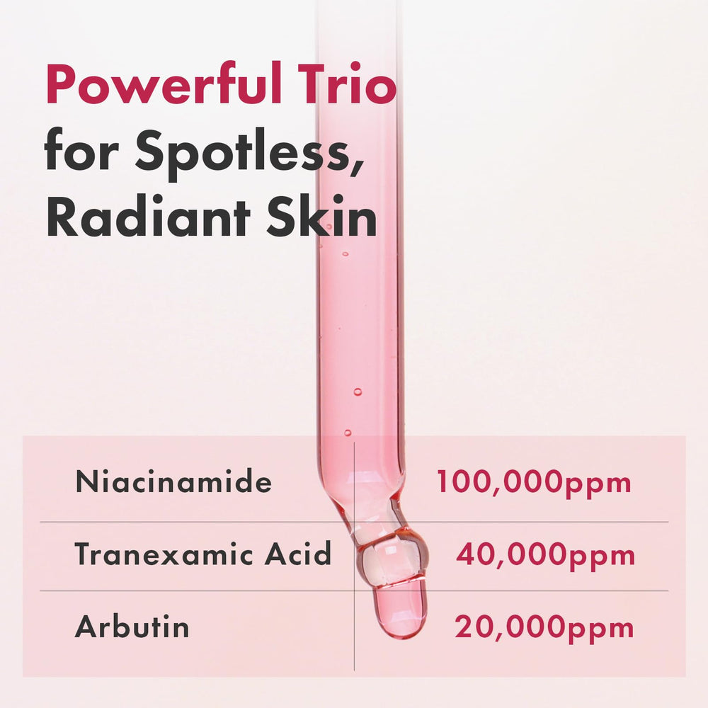 TOSOWOONG serums being applied to skin demonstrating potential for even-toned, clarified complexion.