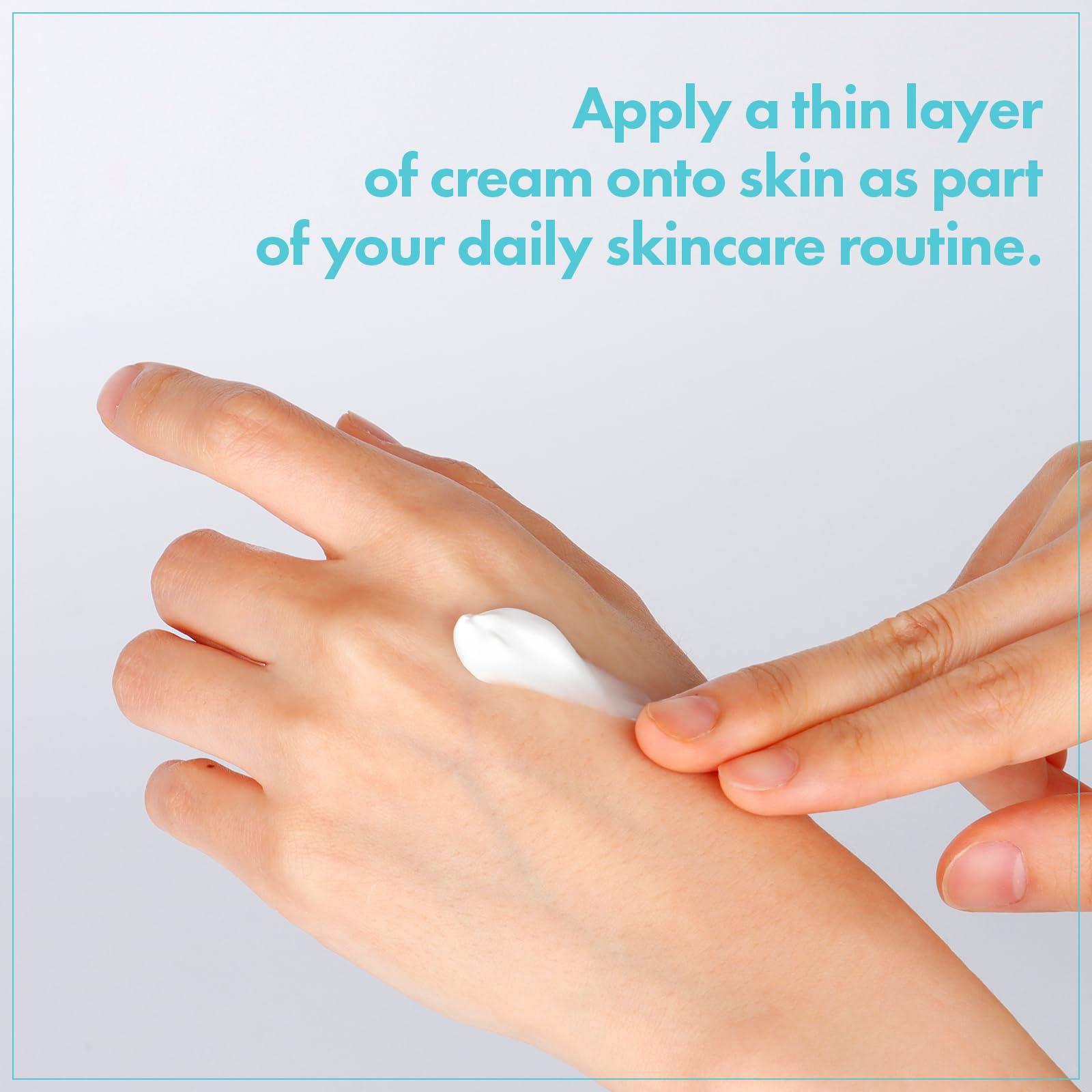 TOSOWOONG SOS Repair application spread on skin — gentle barrier support.