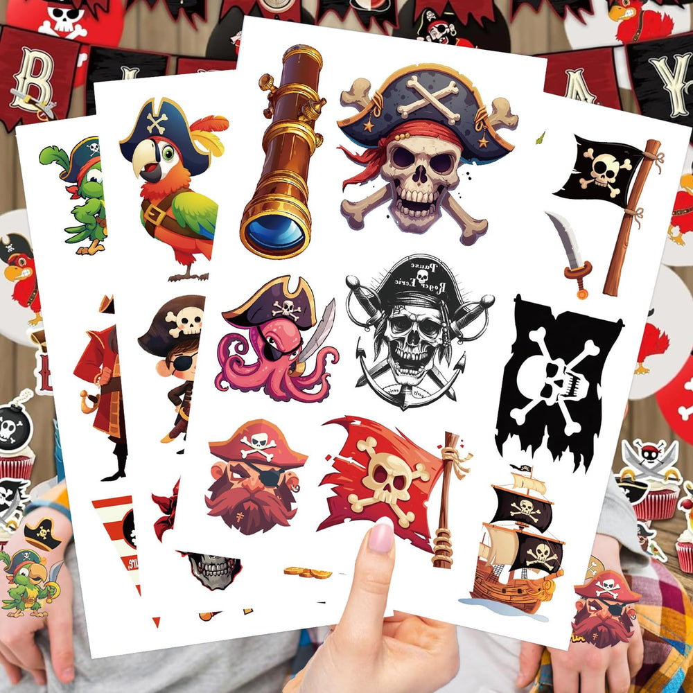 Tostmrks tatuajes pirata cofres del tesoro, ideales como recuerdos para invitados.