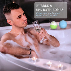 Totexil ocean mint scent bath bomb releasing sea breeze aroma