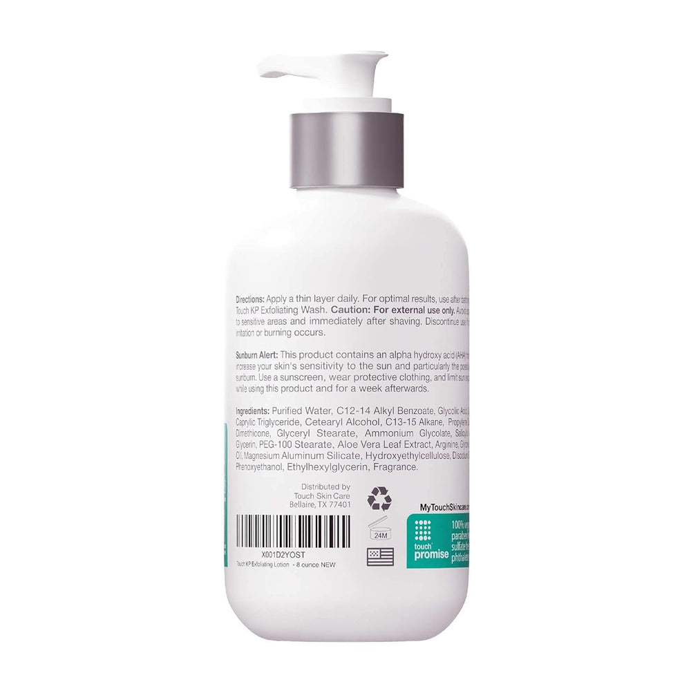 TOUCH vegan formula image underscores clean ingredients for sensitive skin.