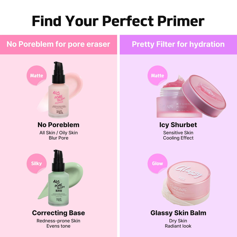 Touch in Sol No Poreblem Primer travel-pack packaging.