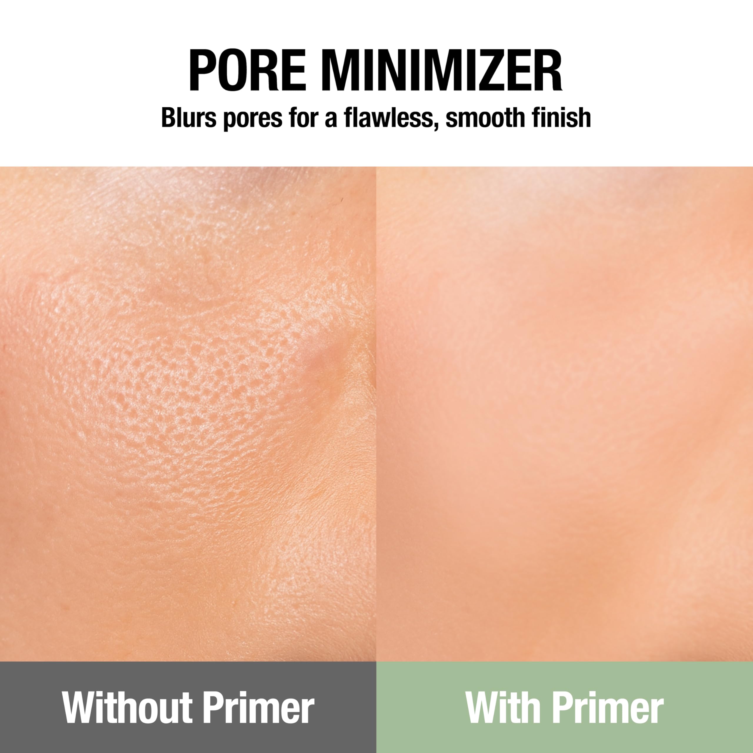 Touch in Sol pore-minimizing primer close-up reduces appearance of pores.