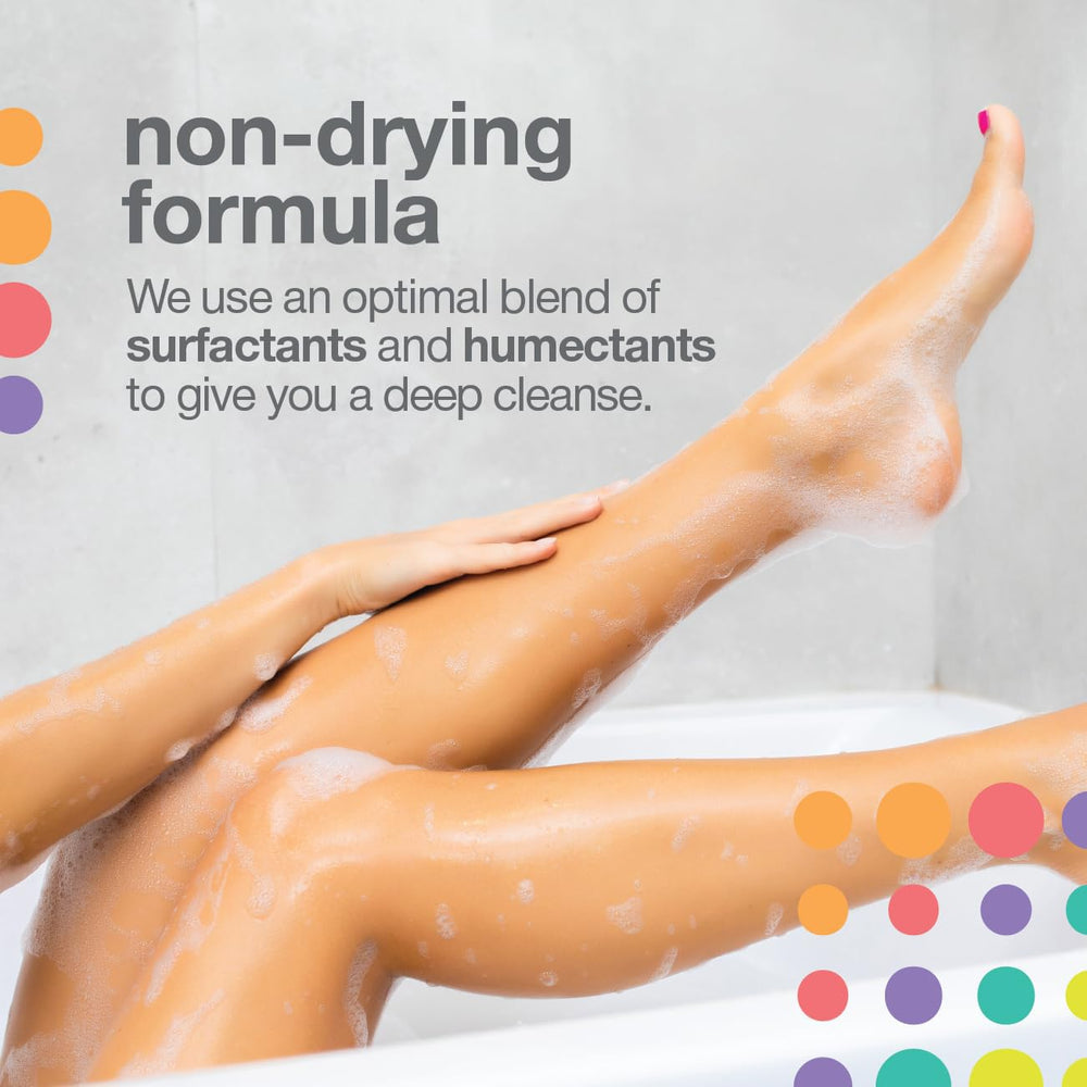 TOUCH KP body wash on smooth, hydrated skin after use.