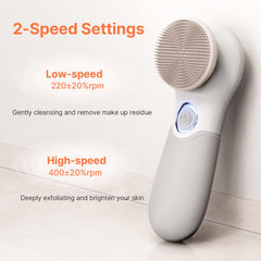 TOUCHBeauty Face Scrubber deep-cleaning head targets oil and impurities for refreshed skin.