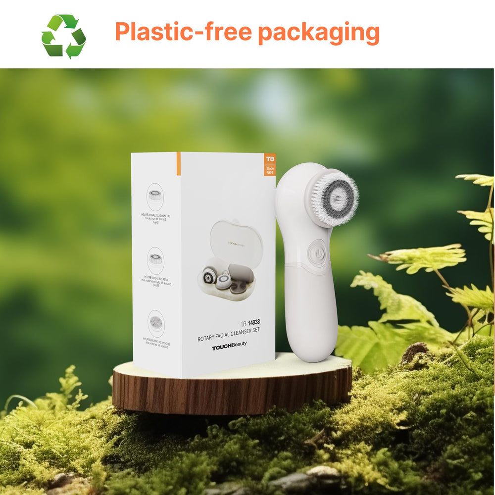 TOUCHBeauty Face Scrubber eco-friendly packaging perfect for thoughtful gifting.