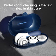 TouchBeauty face scrubber silicone head closeup enables gentle, safe cleansing for sensitive skin.