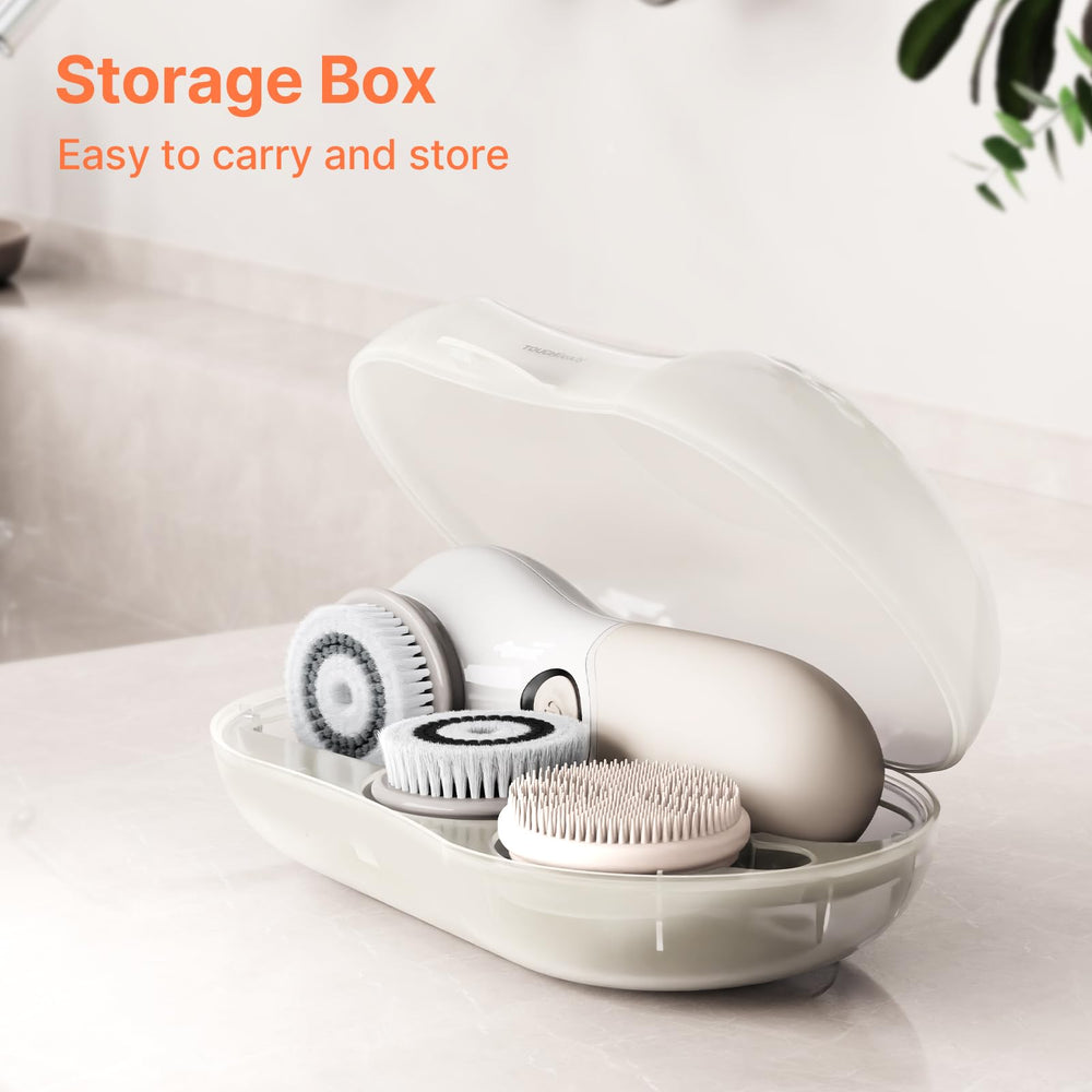 TOUCHBeauty Face Scrubber soft fiber head delivers gentle daily cleansing.
