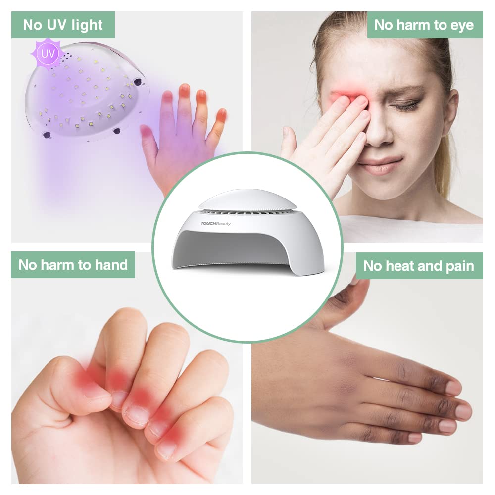 Compact size of TOUCHBeauty Nail Dryer fits in any bag.