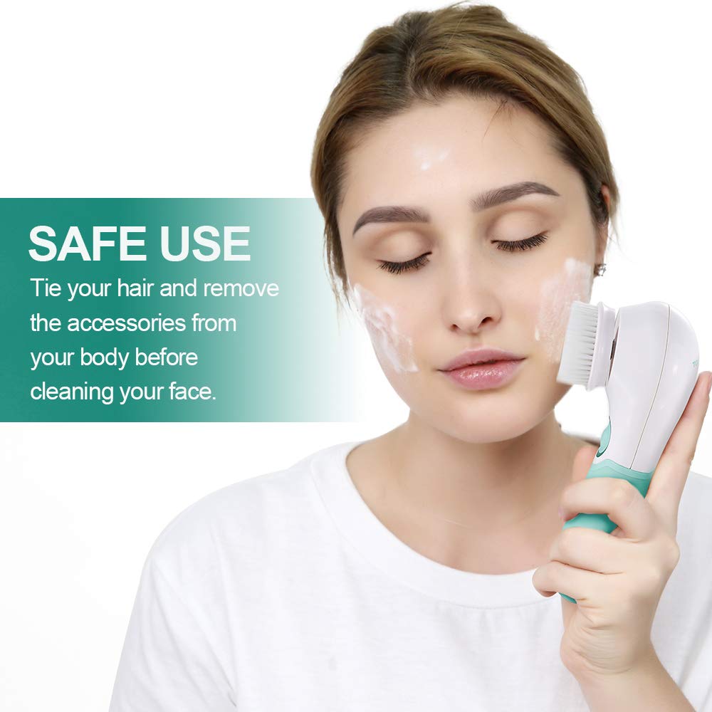 TOUCHBeauty water-resistant brush housing supports safe bathroom use and easy rinsing