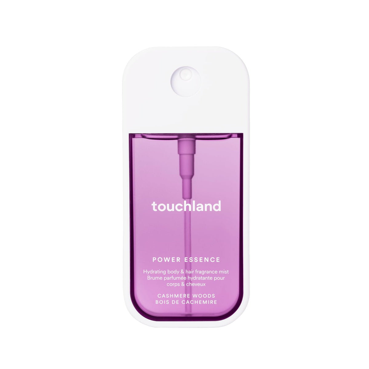 Touchland Cashmere Woods Hydrating Body & Hair Fragrance Mist – Travel Size 2 oz