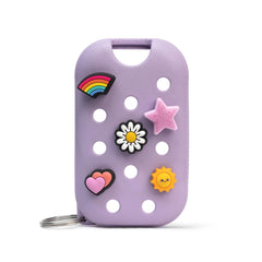 Touchland Crocs Mist Case Pixie Lavender front view for on-the-go sanitization.