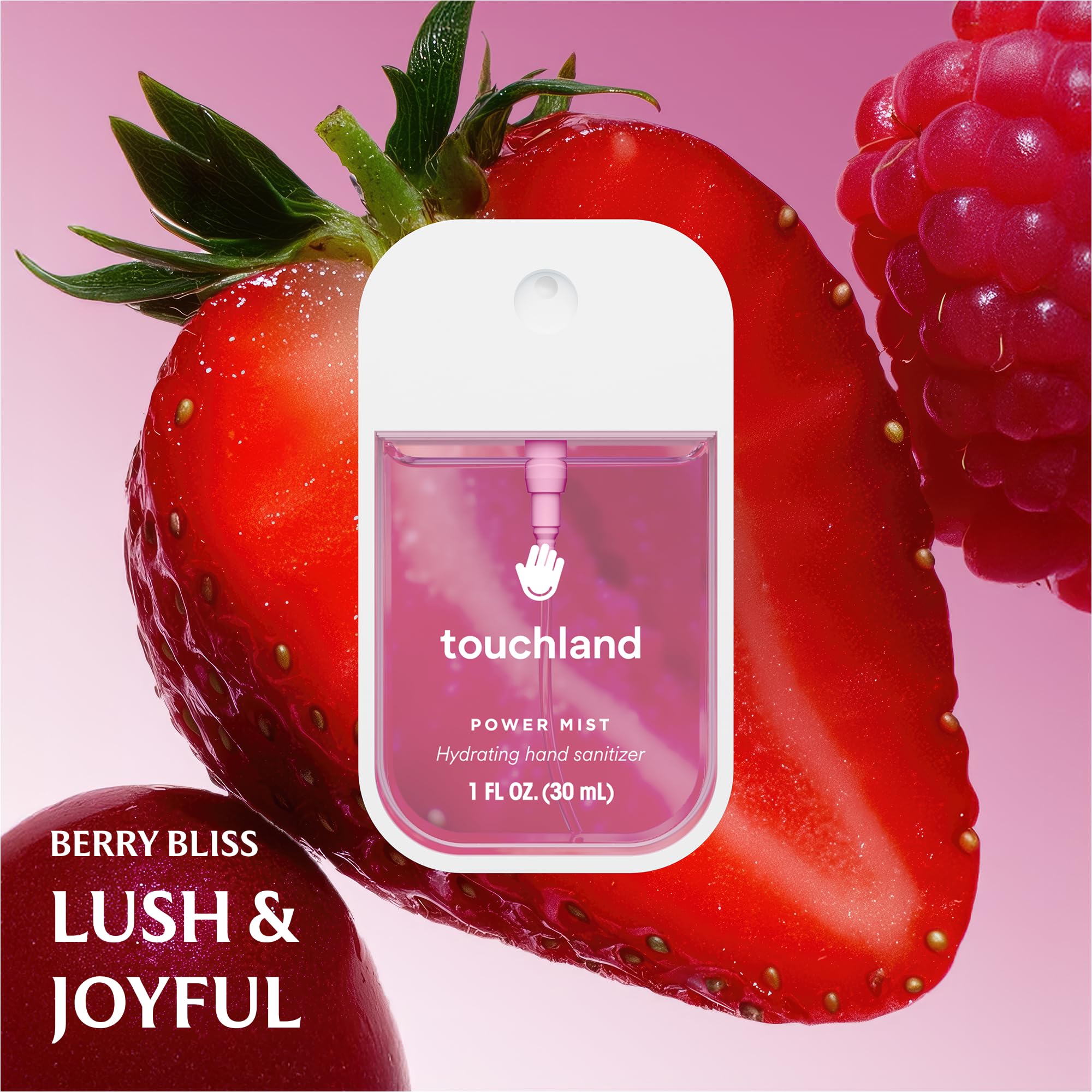Touchland Fruity Crush Peachy Lychee close-up reveals juicy fruit notes