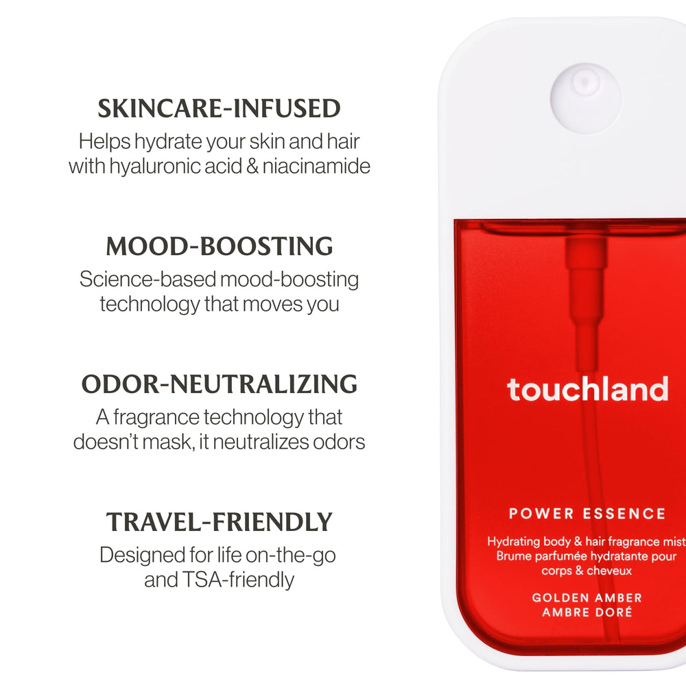 Touchland on-the-go mist-application demonstrates quick refresh throughout the day.