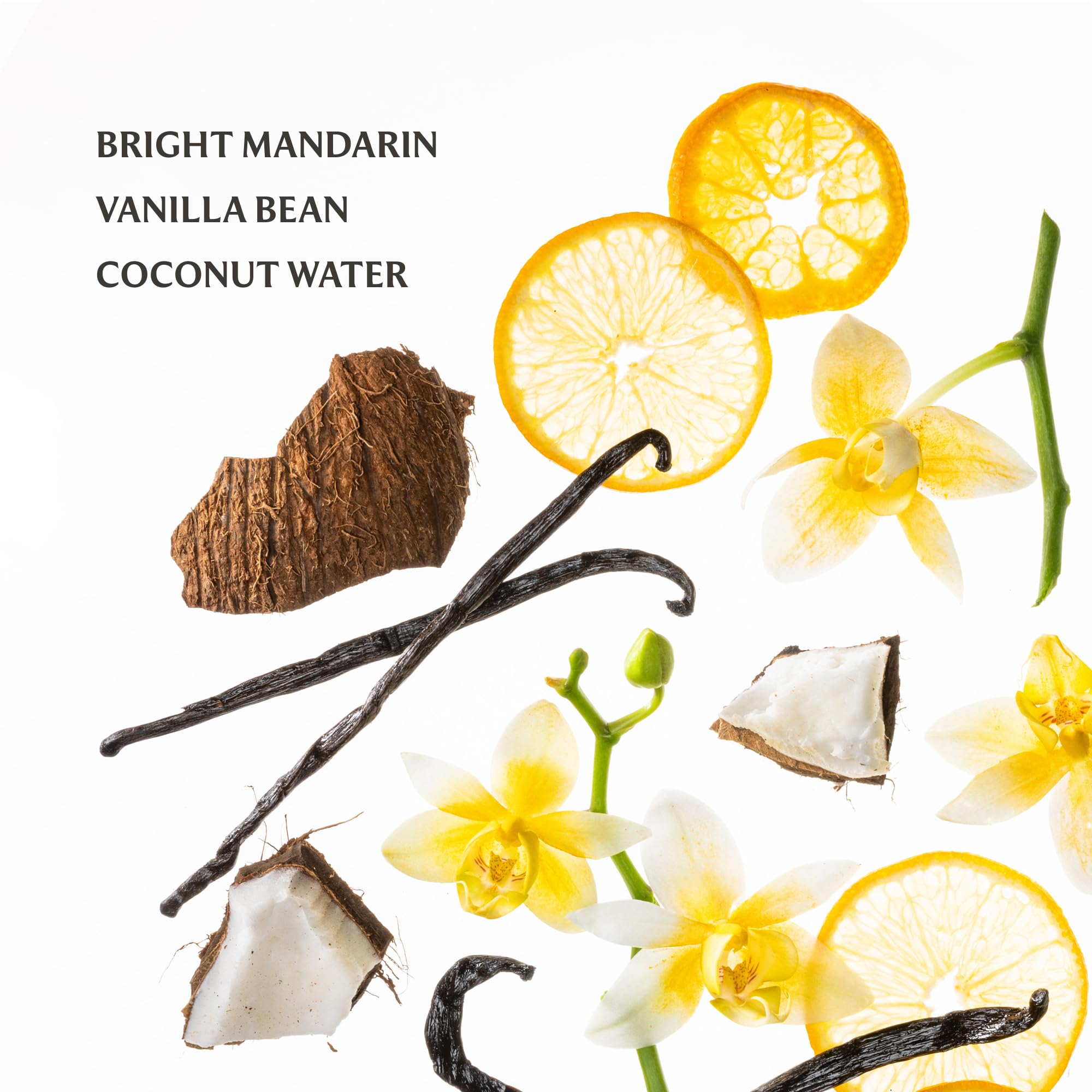 Touchland Vanilla Velvet Mist application on wrists for light, inviting scent.