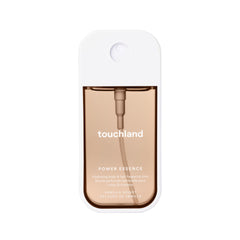 Touchland Vanilla Velvet bottle demonstrates compact travel size for on-the-go refresh.