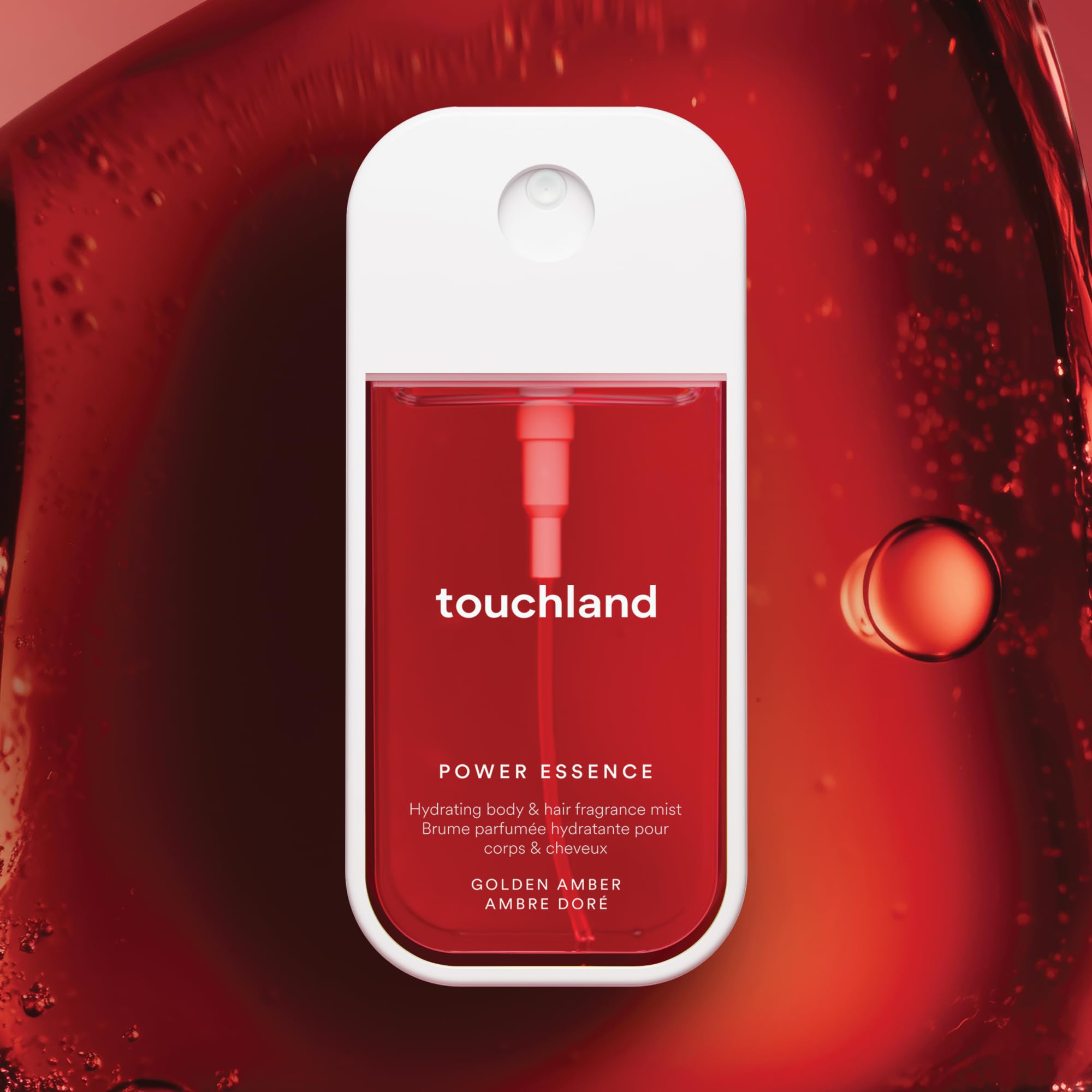 Touchland vegan-cruelty-free emblem signals ethical fragrance care.