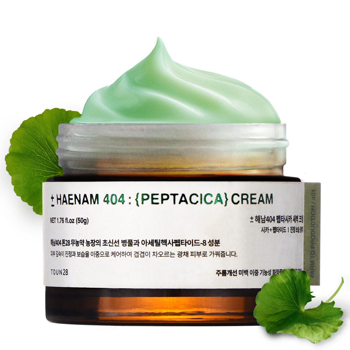 TOUN28 Peptacica overnight cream bottle showing premium night care for aging-support.
