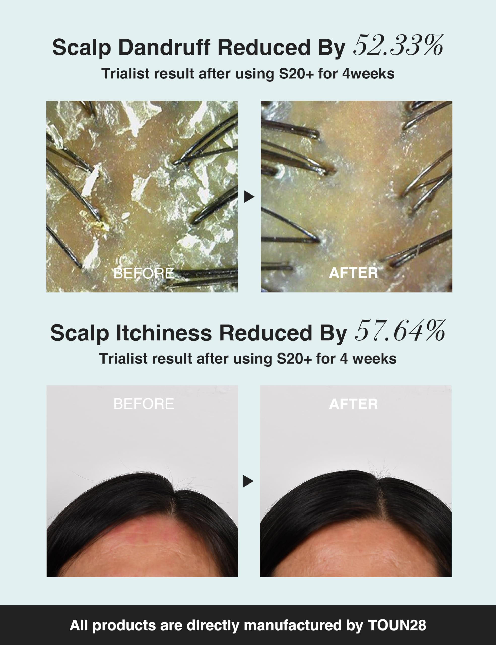 TOUN28 sea salt texture on shampoo bar for soothing scalp.