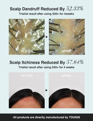 TOUN28 sea salt texture on shampoo bar for soothing scalp.