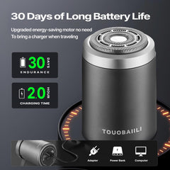 Touobaiili waterproof IPX7 shaver for wet and dry use in shower.