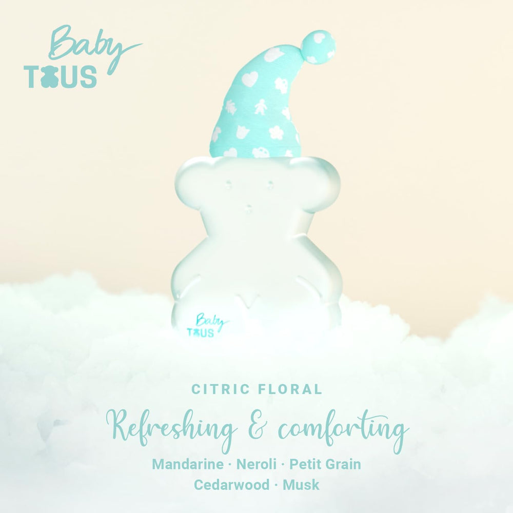 TOUS Baby Cologne 3.4oz size, ideal for daily use and travel