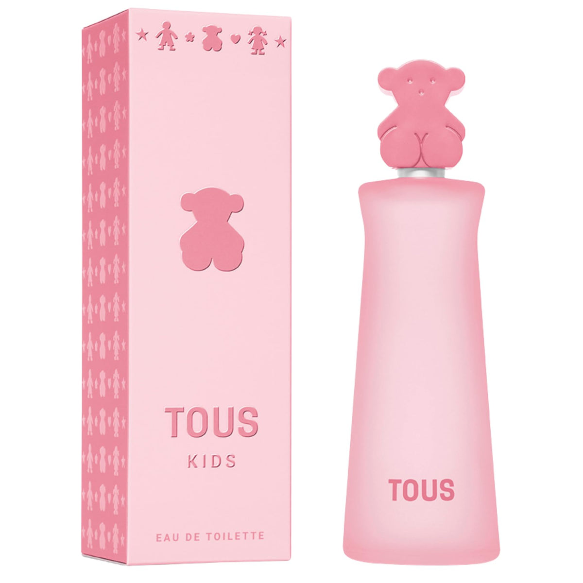 TOUS Kids Girl EDT bottle front reveals a gentle fruity scent for daily wear.