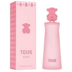 TOUS Kids Girl EDT bottle front reveals a gentle fruity scent for daily wear.