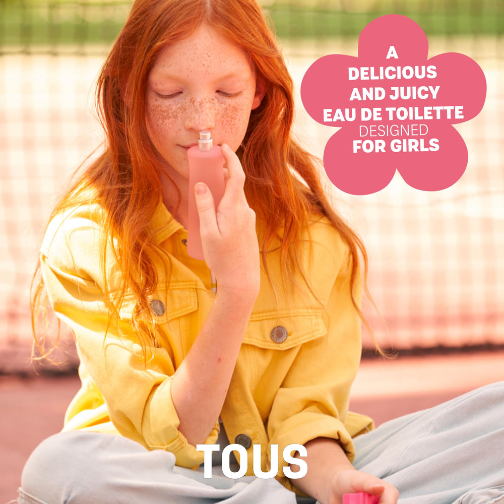 TOUS Kids Girl EDT note apricot highlights fruity sweetness ideal for daily fun.