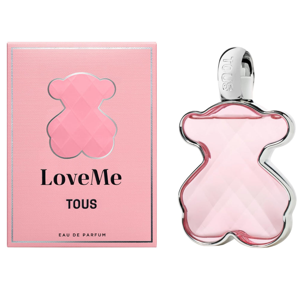 TOUS LoveMe EDP bottle close-up highlights elegant facets for daily wear.
