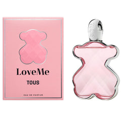 TOUS LoveMe EDP bottle close-up highlights elegant facets for daily wear.