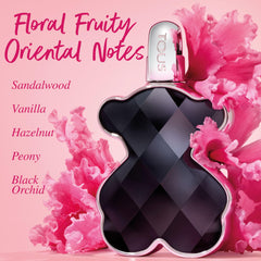 TOUS Love Me Onyx Parfum vanilla note hints creamy sweetness