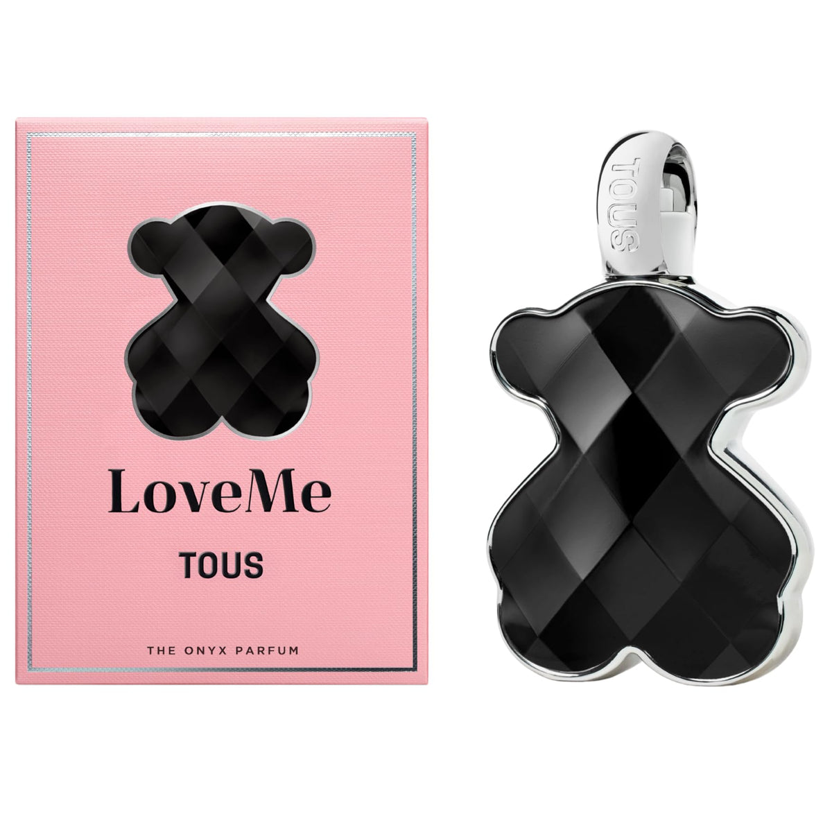 TOUS Love Me Onyx Parfum bottle exudes daily-wear elegance