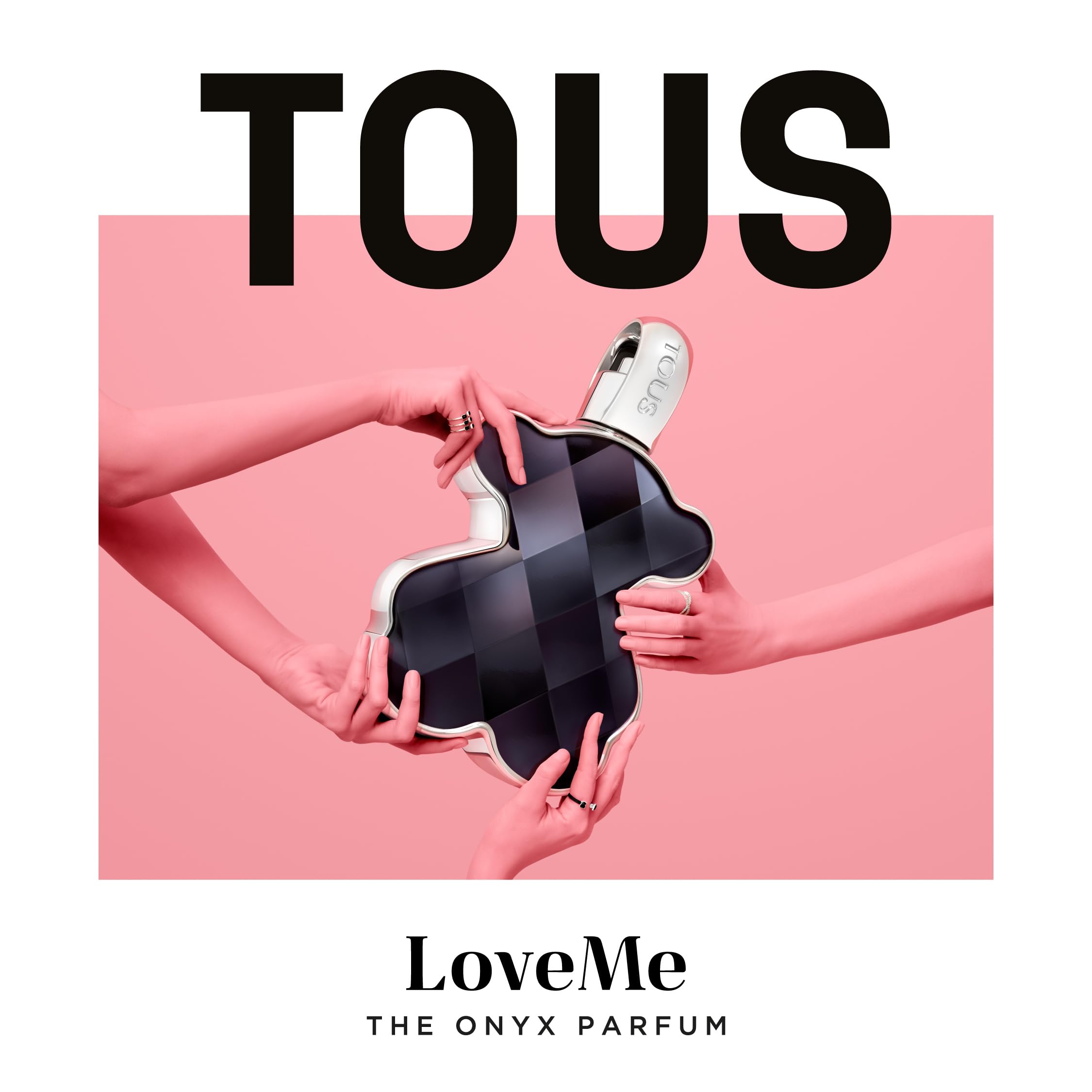 TOUS Love Me Onyx Parfum packaging showcases gift-ready luxury