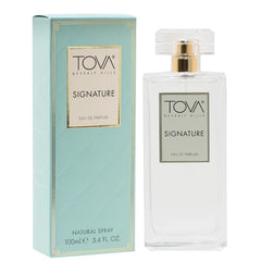 Tova Signature EDP bottle 3-4oz on vanity for timeless daily elegance