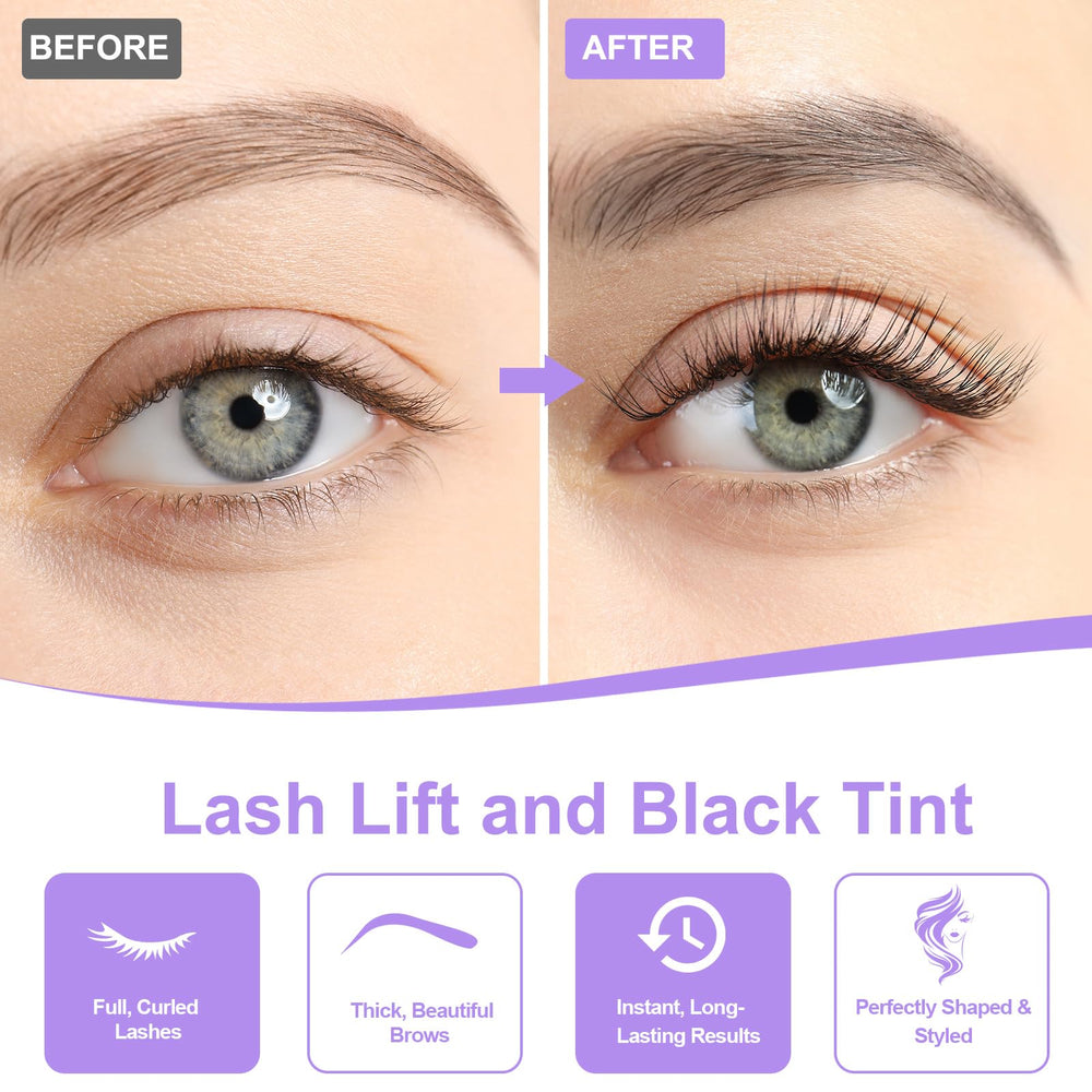 Tovokit lash lift kit with multilingual guide in five languages for easy at-home use.