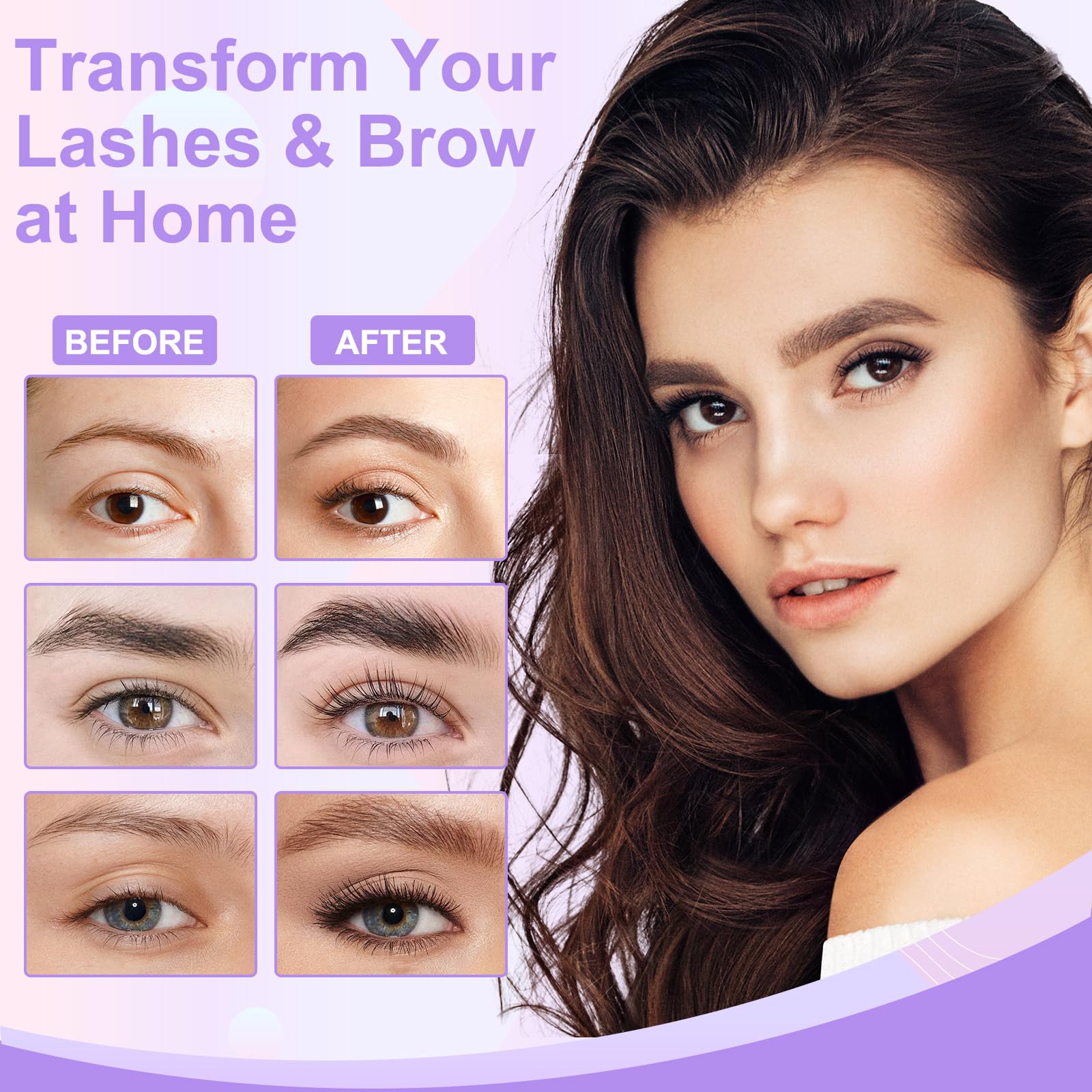 Tovokit lash lift kit silicone rod demonstrates how to shape a curl.