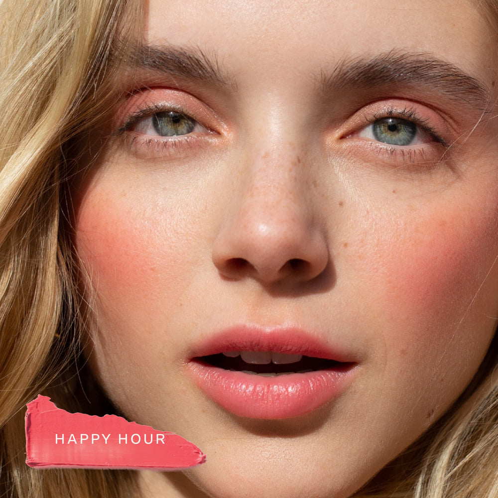 Tower 28 BeachPlease Cream Blush closeup of luminous second-skin finish.