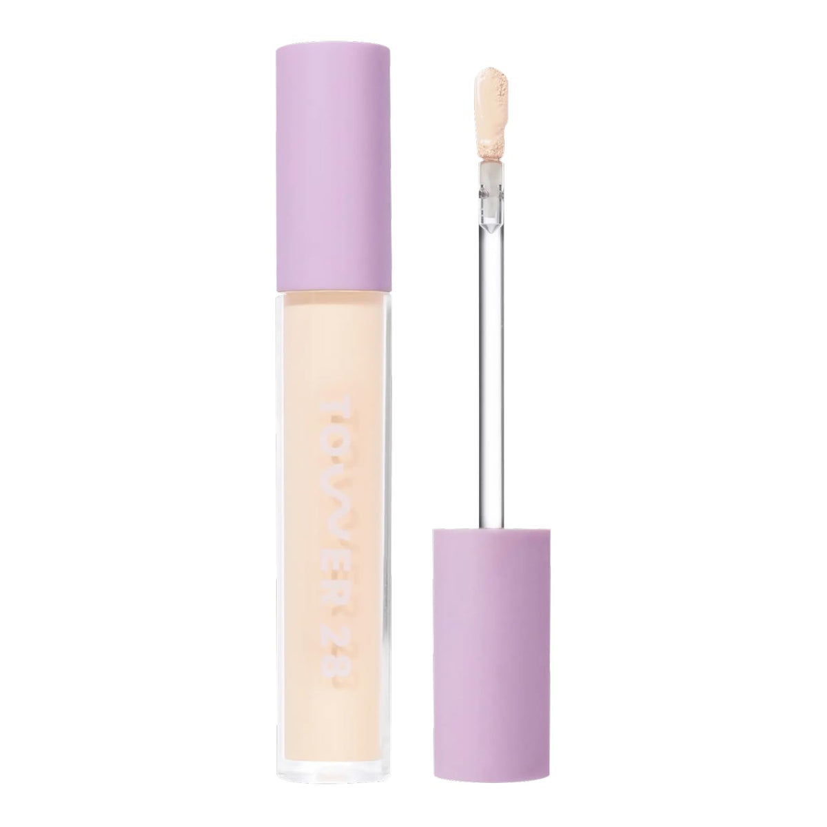 Tower 28 Beauty Swipe Serum Concealer application hero shows smooth blend for even tone