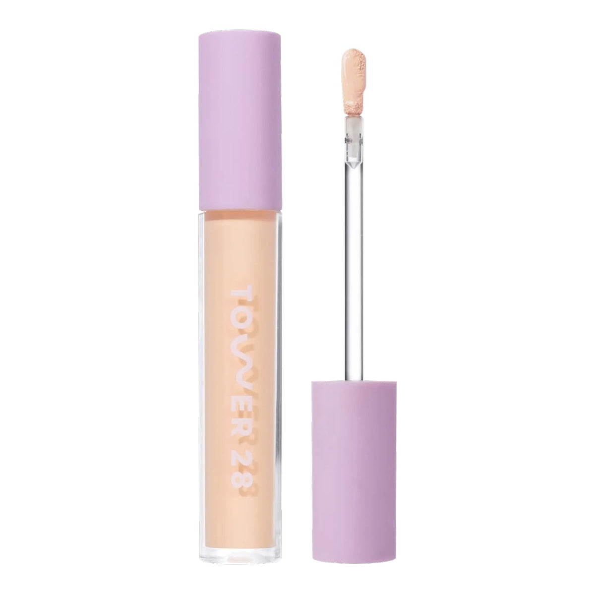 Tower 28 Swipe Serum Concealer packaging shown for on the go touch ups