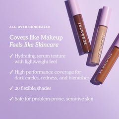 Tower 28 Swipe Serum Concealer texture close up showcasing creamy finish