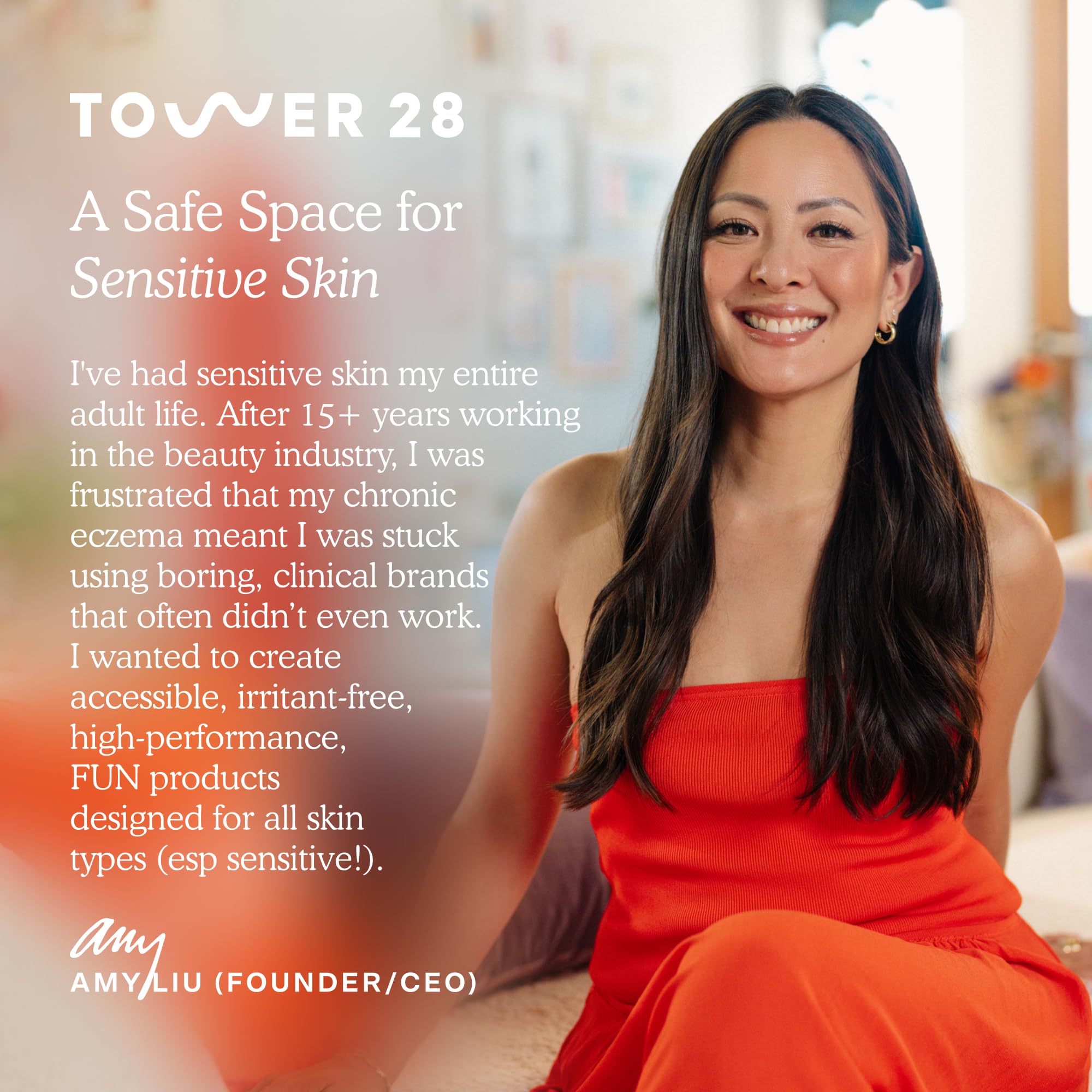 Tower 28 LipSoftie fragrance-free formula ideal for sensitive lips
