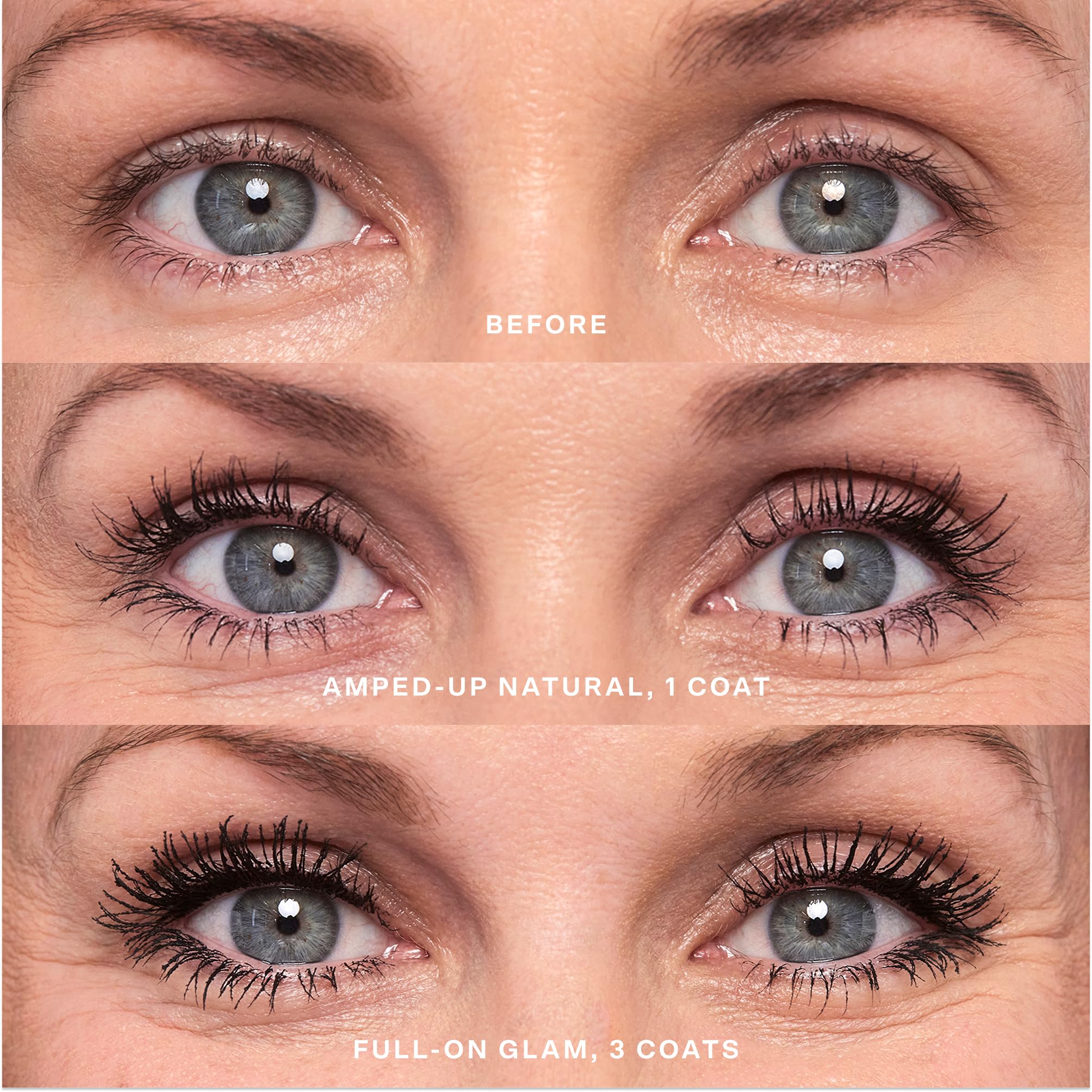 Tower 28 Mascara close-up bristle detail reveals inner curve for definition.