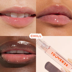 ShineOn Lip Jelly Chill applicator swatch shows smooth, moisturizing finish.