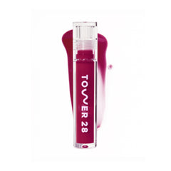 Tower 28 ShineOn Lip Jelly Wild cap shows non-sticky hydration for daily wear.