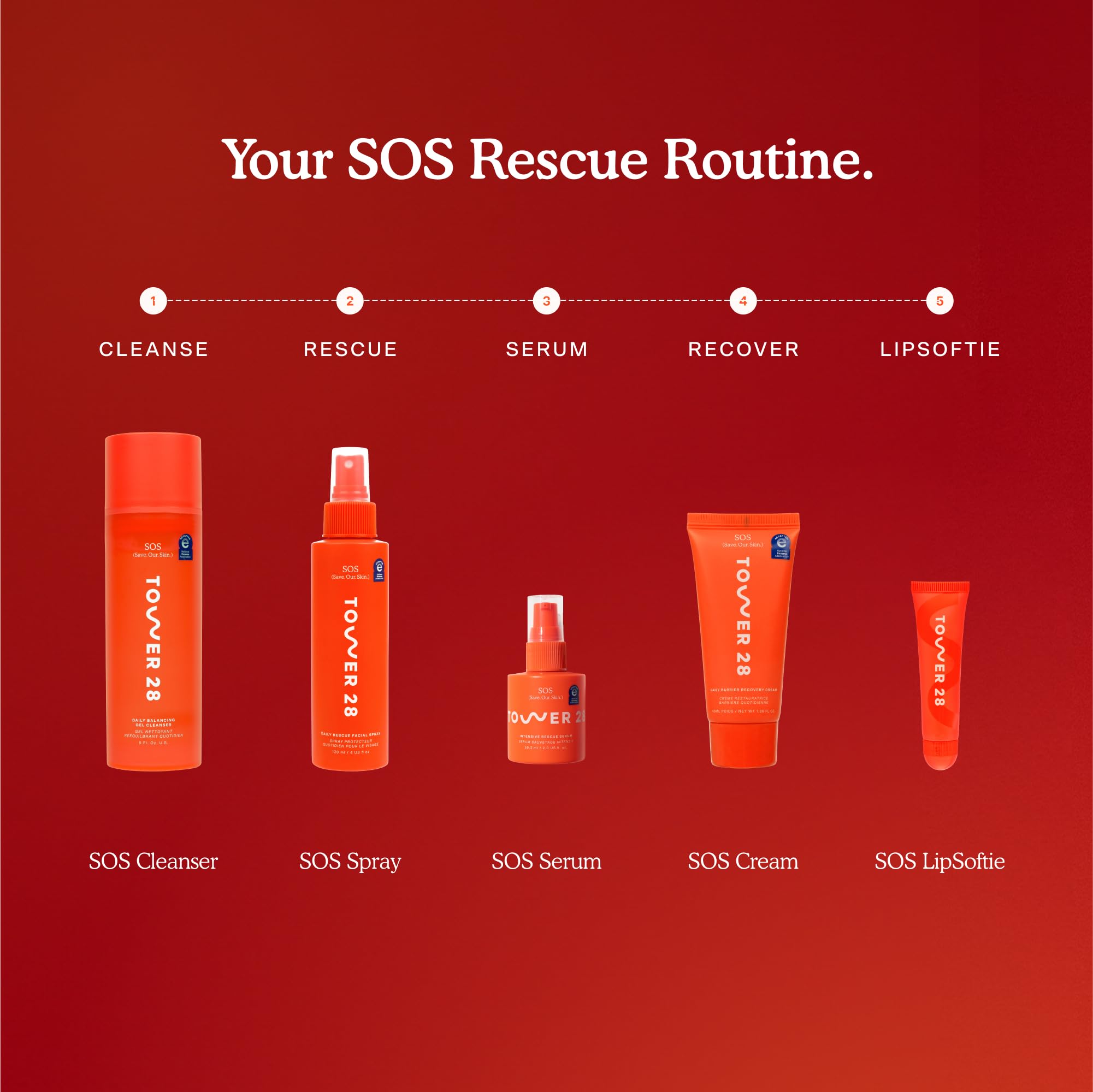 Tower 28 SOS formula fragrance-free and non-irritating for sensitive users.